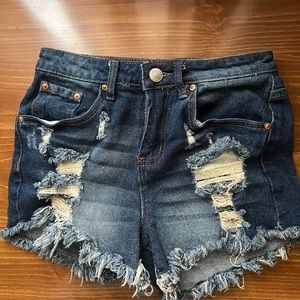 Size 0 denim shorts